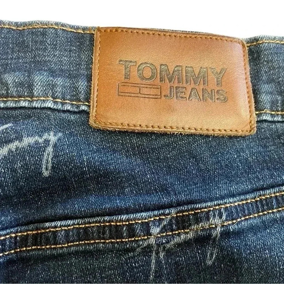 Tommy Hilfiger Logo Printed Jeans Size 36 - Picture 9 of 13